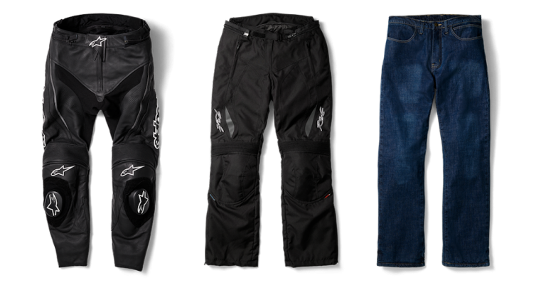 Motorcycle gear, pants, impact protection