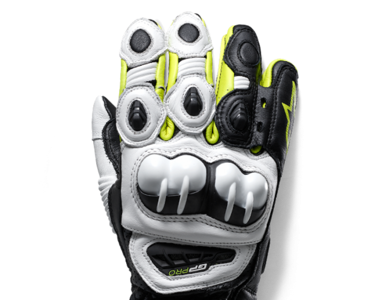 Motorcycle gear, gloves, reinforcement