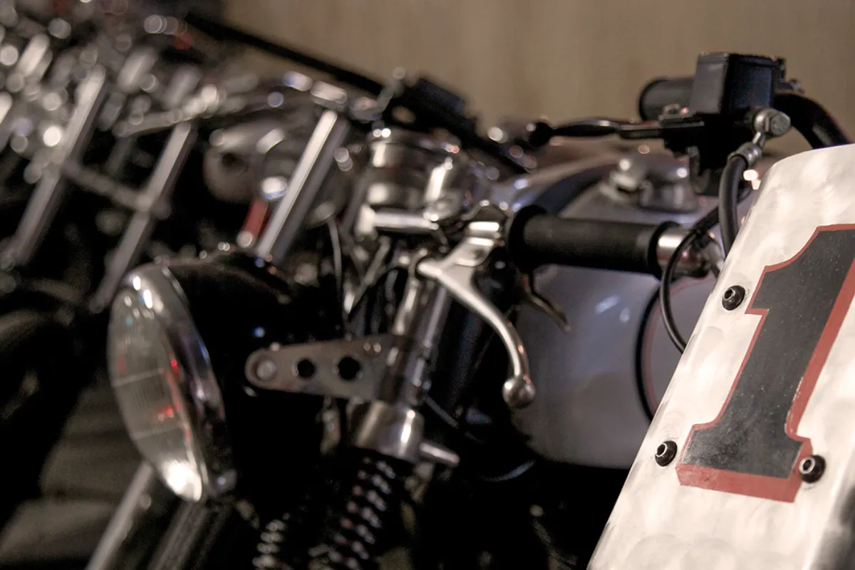 Photo of motorcycles lined up