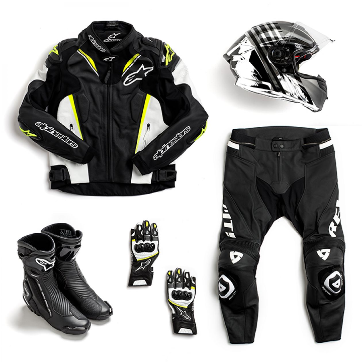 Motorbikes, gear, spokes, protective gear