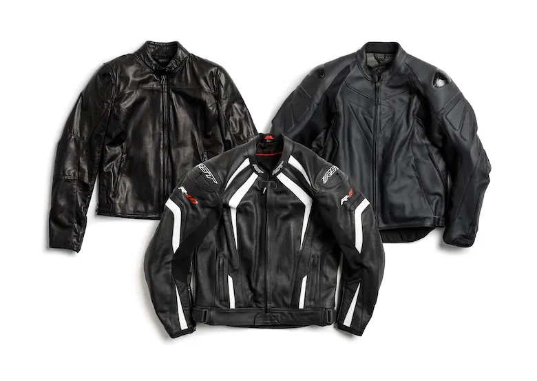 Various types of motorcycle jackets